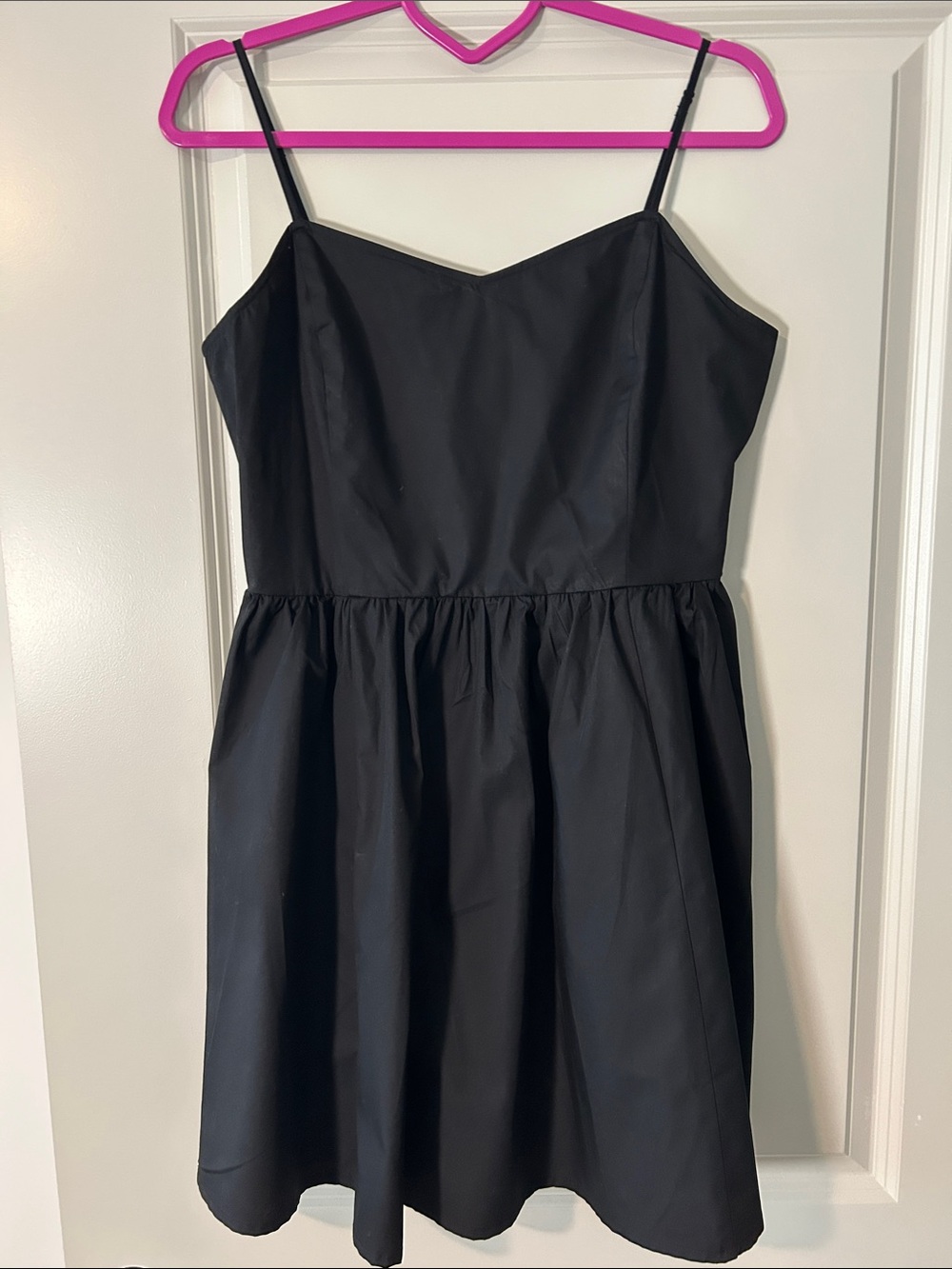 H&M Black Spaghetti-Strap Mini Dress